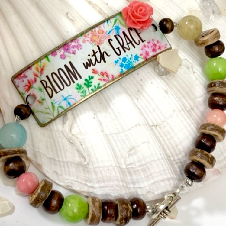 Bloom With Grace Colorful Beaded Bracelet